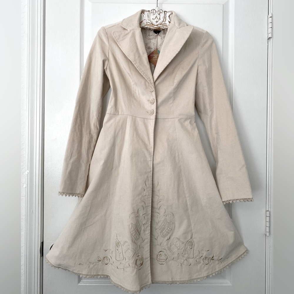 Disney Original Beauty and the Beast, cream fit and flare style, size SM